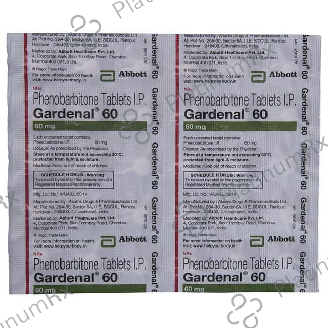 Gardenal 60 Tablet 100 Tablet
