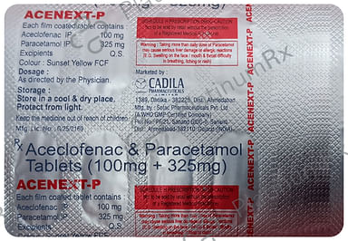 Acenext P 100/325mg Tablet 10s