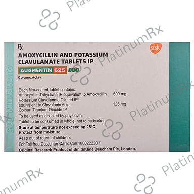 Augmentin Duo 625mg Tablet 10s