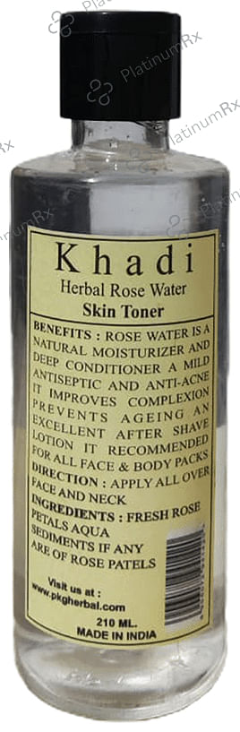 Khadi Herbal Rose Water Skin Toner