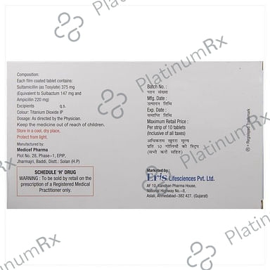 Marzon 375mg Tablet 10s