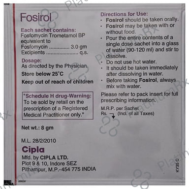 Fosirol 3mg Powder 8gm