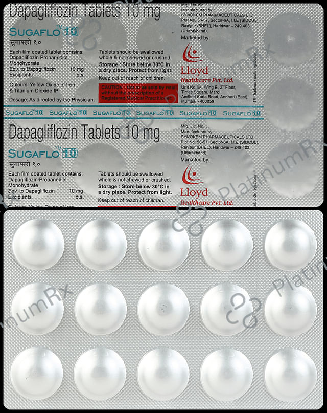 Sugaflo 10mg Tablet 15s