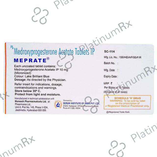 Meprate 10mg Tablet 10s