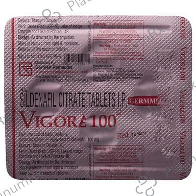 Vigore 100mg Red Tablet 4s