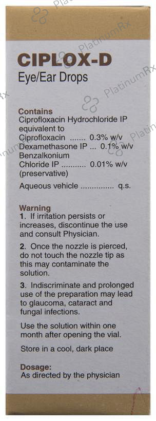 Ciplox D Eye/Ear Drops 10ml