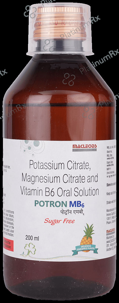 Potron MB6 375/1100/25mg Pineapple Oral Solution 200ml