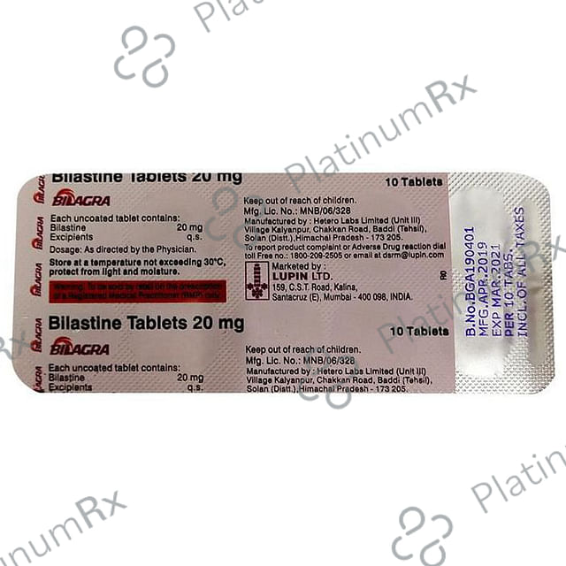 Bilagra 20mg Tablet 10s