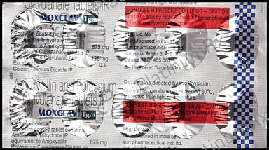Moxclav 1gm 875/125mg Tablet 10s