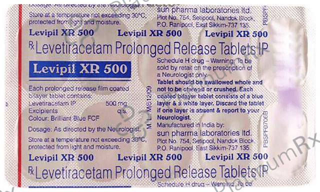 Levipil 500mg XR Tablet 10s