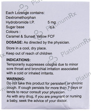 Alex Cough Lozenges Lemon Ginger 5mg 10s