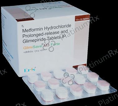 Glimisave M3/1000mg Forte PR Tablet 15s