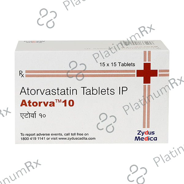 Atorva 10mg Tablet 15s