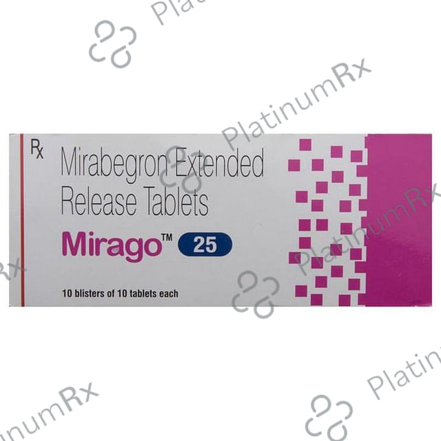 Mirago 25mg Tablet ER 10s