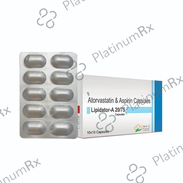 Lipidator A 20/75mg Capsule 10s