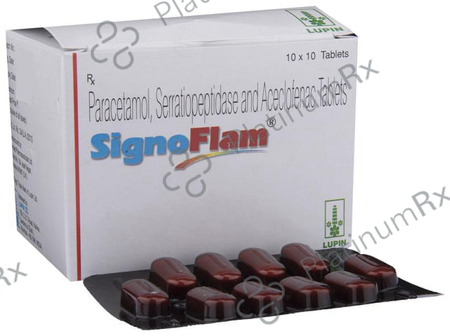 Signoflam 100/325/15mg Tablet 10s