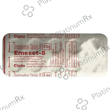 Emeset 8mg Tablet 10s
