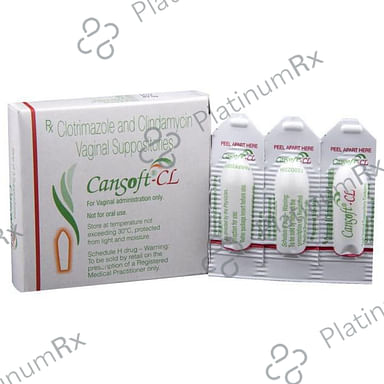 Cansoft CL 100/200mcg Vaginal Suppository 3s