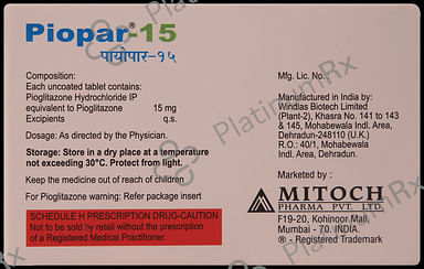 Piopar 15 Tablet 15 Tablet