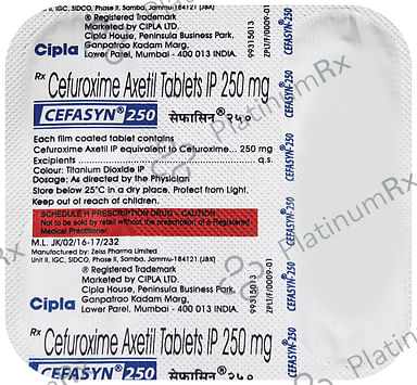Cefasyn 250mg Tablet 4s