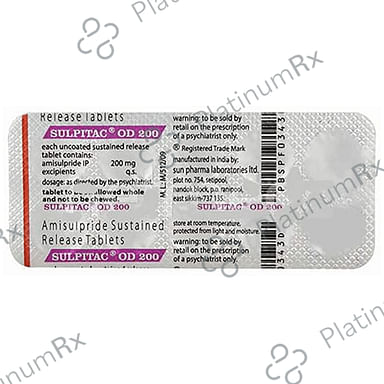 Sulpitac OD 200mg Tablet 10s