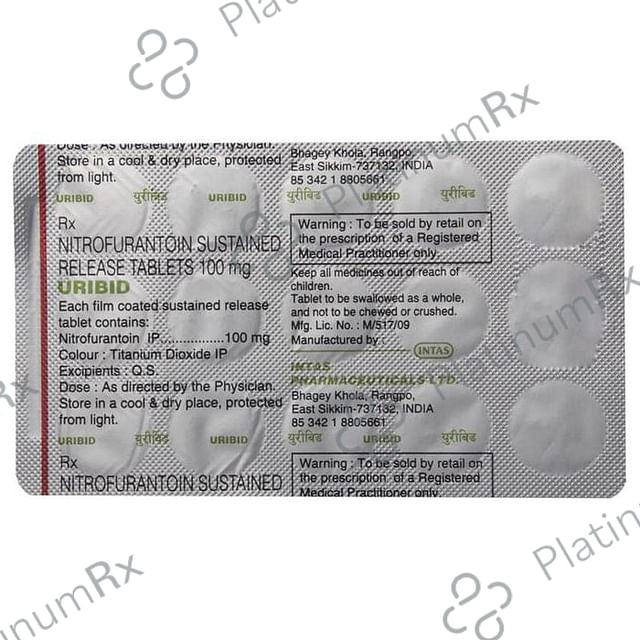 Uribid 100mg Tablet 15s