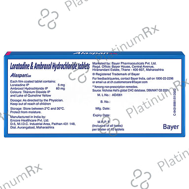 Alaspan AM 60/5mg Tablet 10s