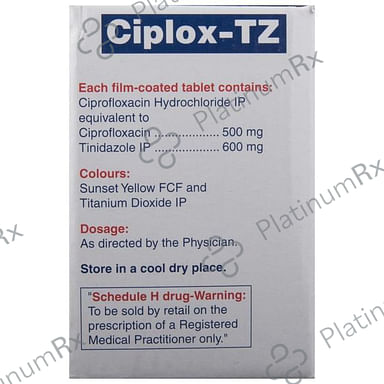 Ciplox TZ 500/600mg Tablet 10s