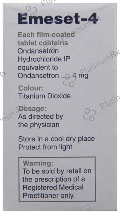 Emeset 4mg Tablet 10s