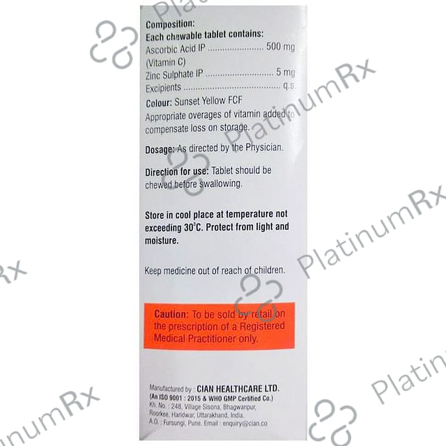 Ascochew Chewable Tablet Orange