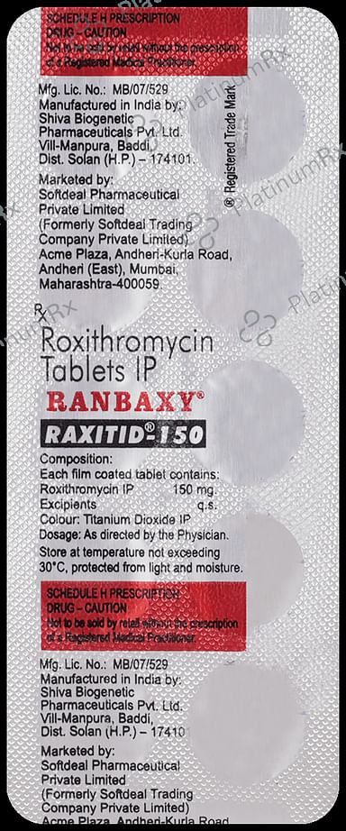 Raxitid 150mg Tablet 10s
