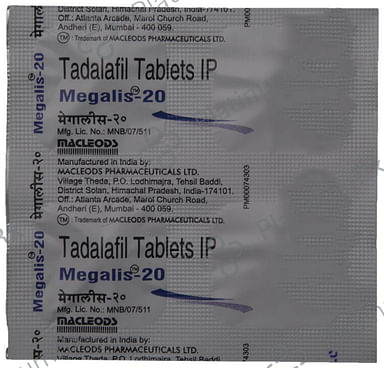 Megalis 20mg Tablet 4s