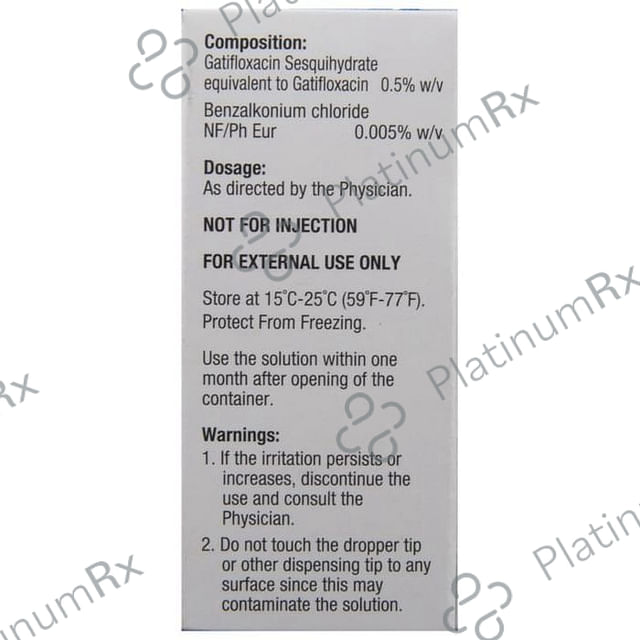 Zymaxid 0.5% Ophthalmic Solution 1s
