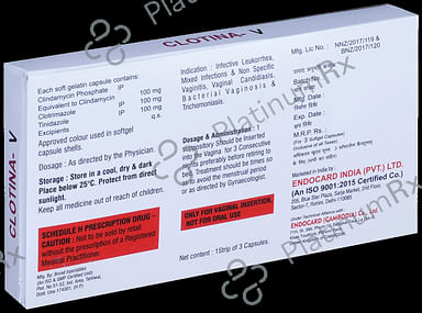 Clotina-V Vaginal Suppository 3 Vaginal Suppository