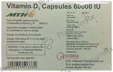 Mtn-D3 Capsule