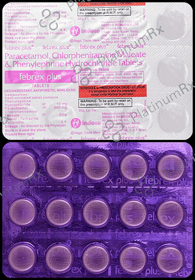 Febrex Plus 2/500/10mg Tablet 15s