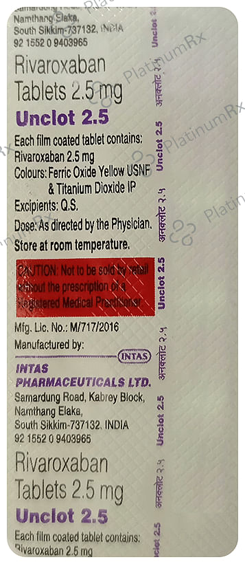 Unclot 2.5 Tablet