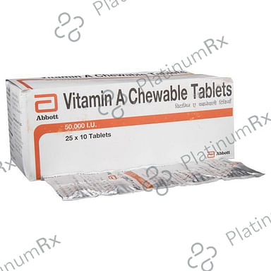 Vitamin A 50000IU Chewable Tablet 10s