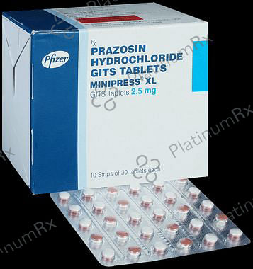 Minipress XL 2.5mg Tablet 30s