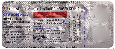 Sysron NCR 10mg Tablet 10s