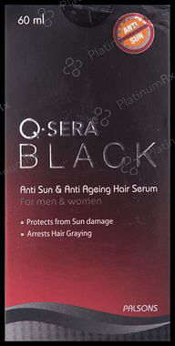 Q Sera Black Anti Sun & Anti Ageing Hair Serum 60ml