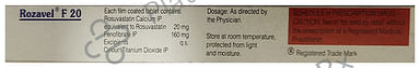 Rozavel F 160/20mg Tablet 10s