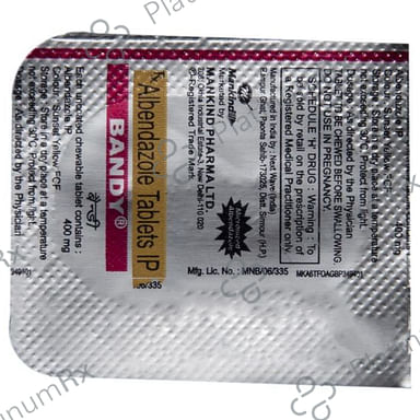 Bandy Chewable 400mg Tablet 1s