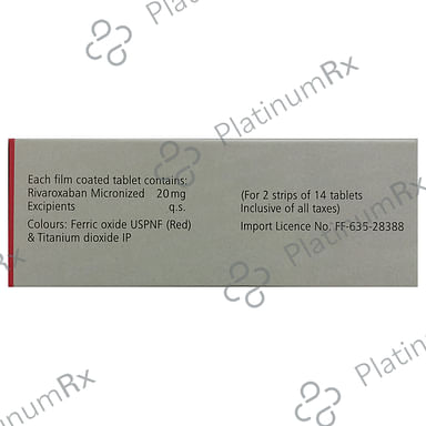 Xarelto 20mg Tablet 14s
