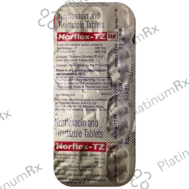 Norflox TZ RF 400/600mg Tablet 10s