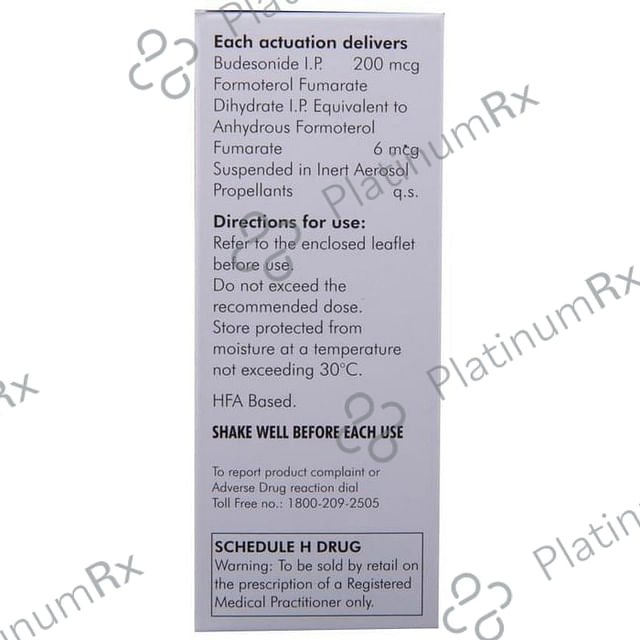 Budamate 6/200mcg Transhaler 120MDI