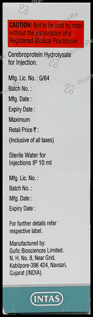 Cerevate 60mg Injection 1s