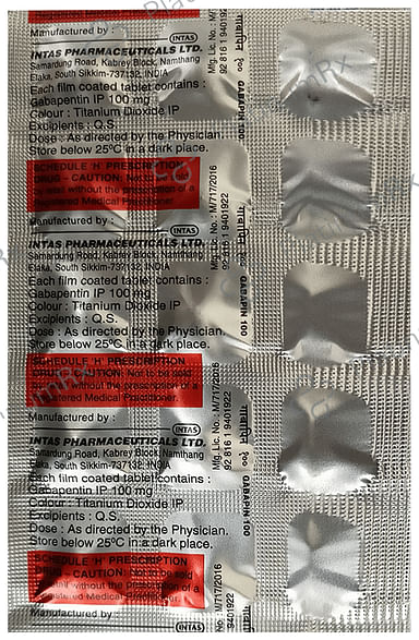 Gabapin 100mg Tablet 15s