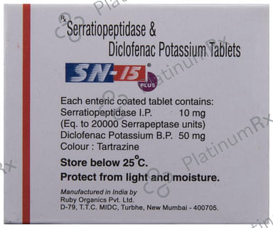 SN 15 Plus 50/10mg Tablet 10s