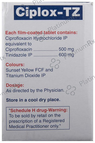 Ciplox TZ 500/600mg Tablet 10s
